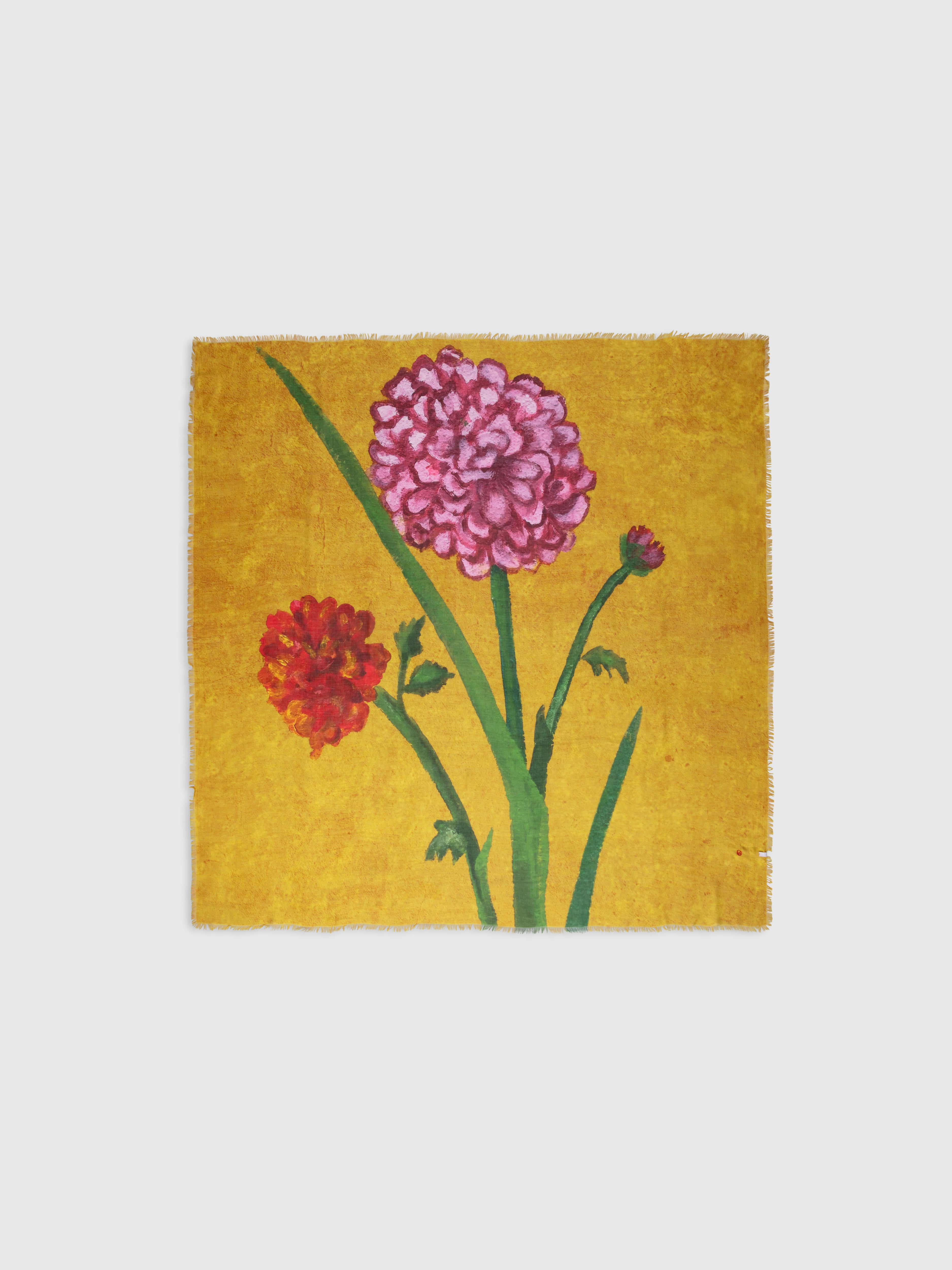 Talking Walls ela hyacinth single face square scarf hyacinth