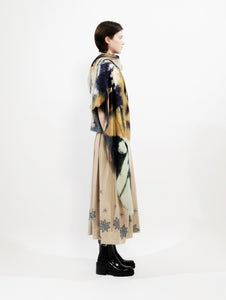 Talking Walls ela leopard single face square scarf