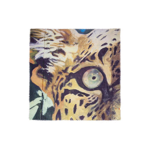 Talking Walls ela leopard single face square scarf
