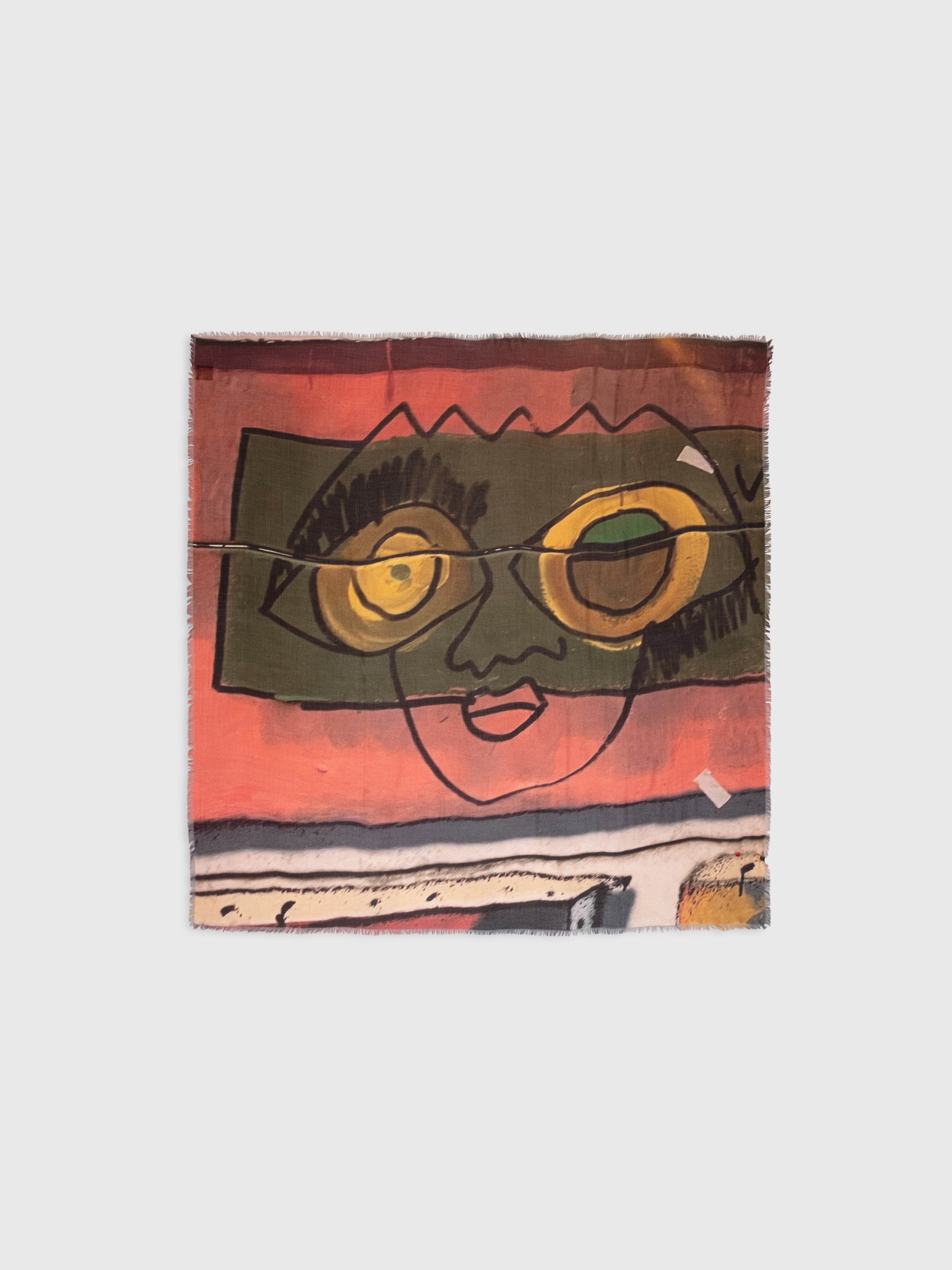Talking Walls ela ocular single face square scarf ocular