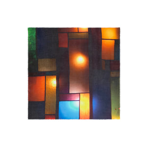 Talking Walls ela sablon single face square scarf sablon