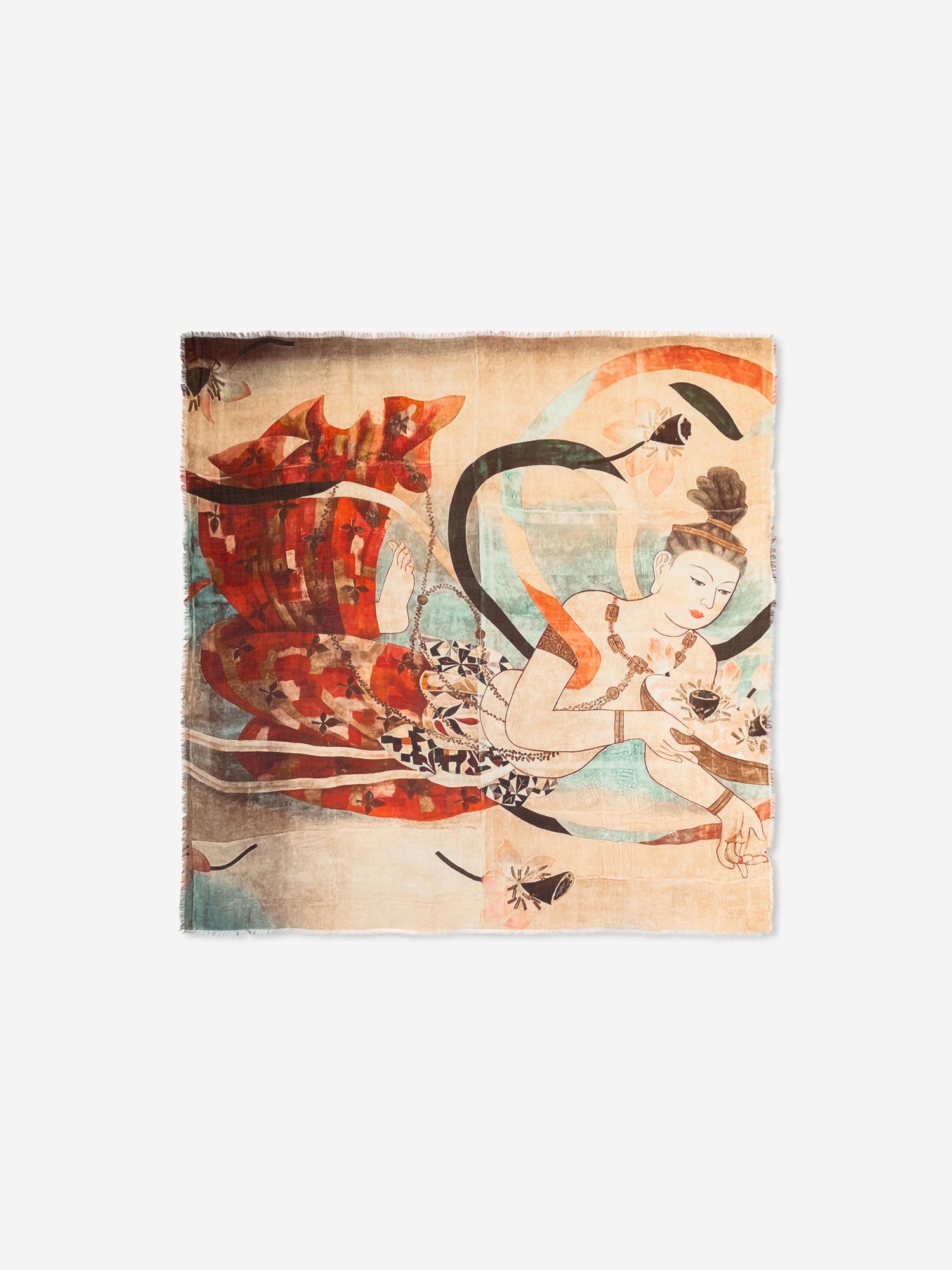 Talking Walls ela senso-ji single face square scarf senso-ji