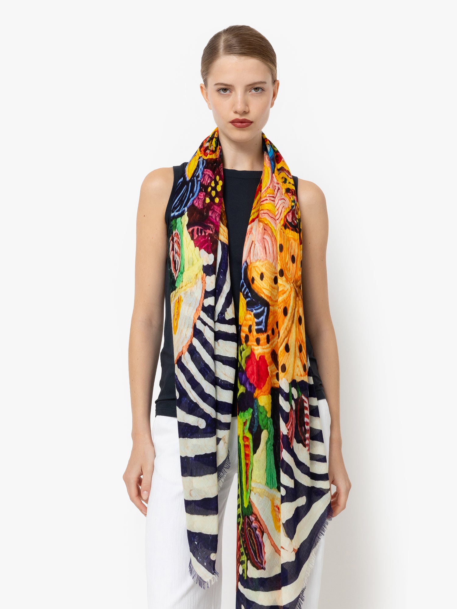 Talking Walls ela single face single face square scarf crochet