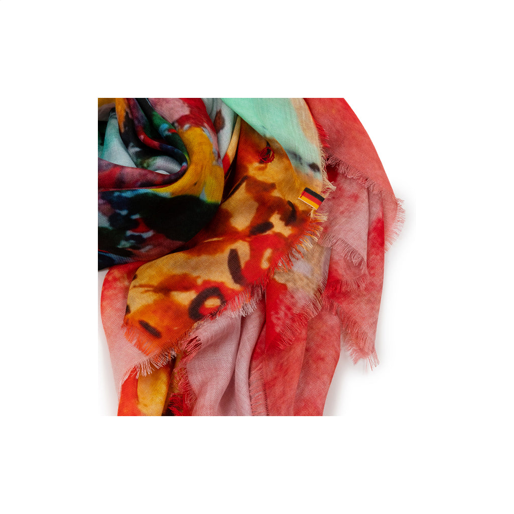 Talking Walls ela single face single face square scarf flower basket single