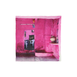 Talking Walls ela single face single face square scarf pink room