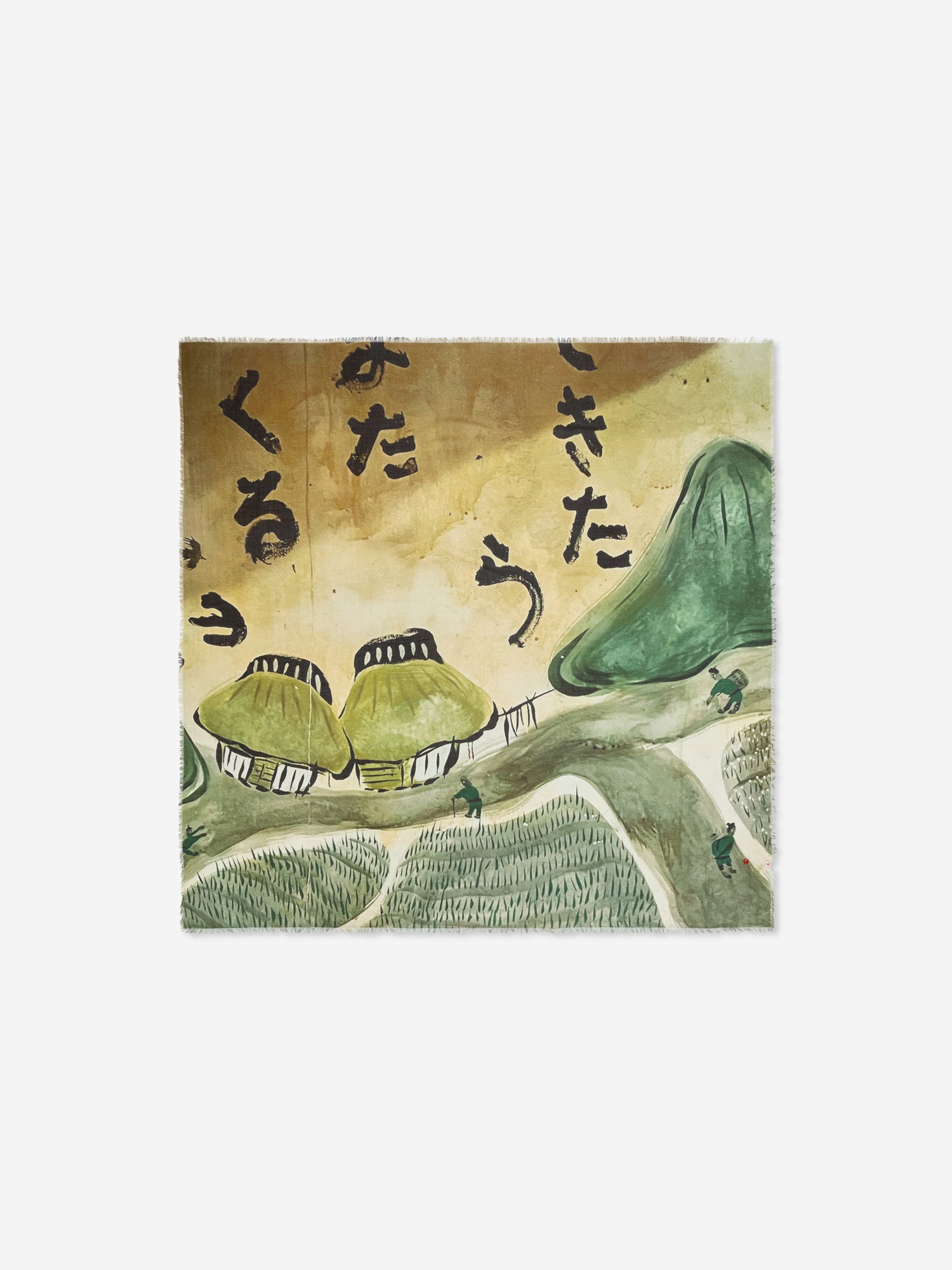 Talking Walls ela sun rice single face square scarf