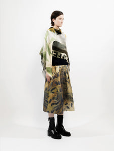 Talking Walls ela tournesol single face square scarf tournesol