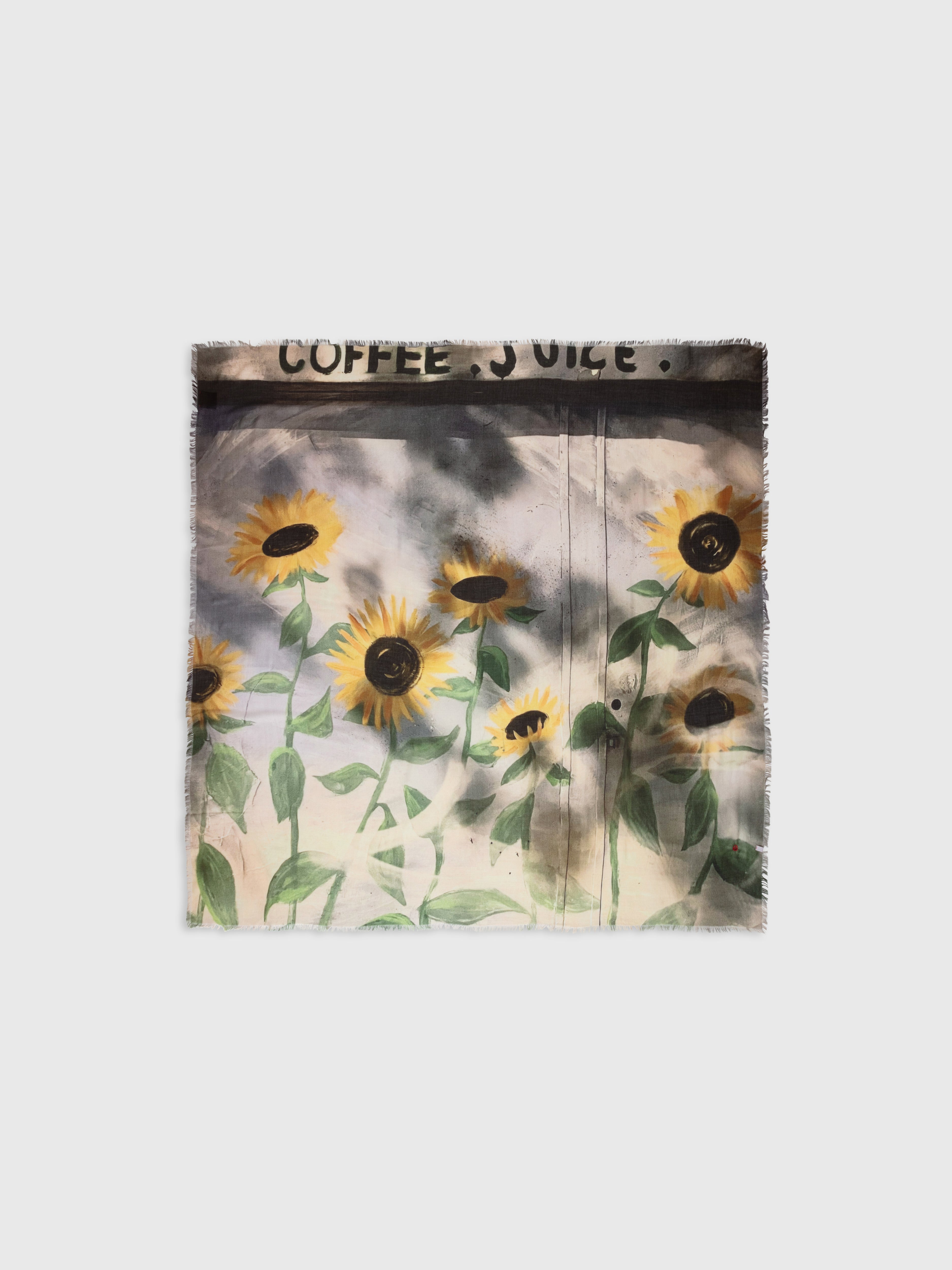 Talking Walls ela tournesol single face square scarf tournesol