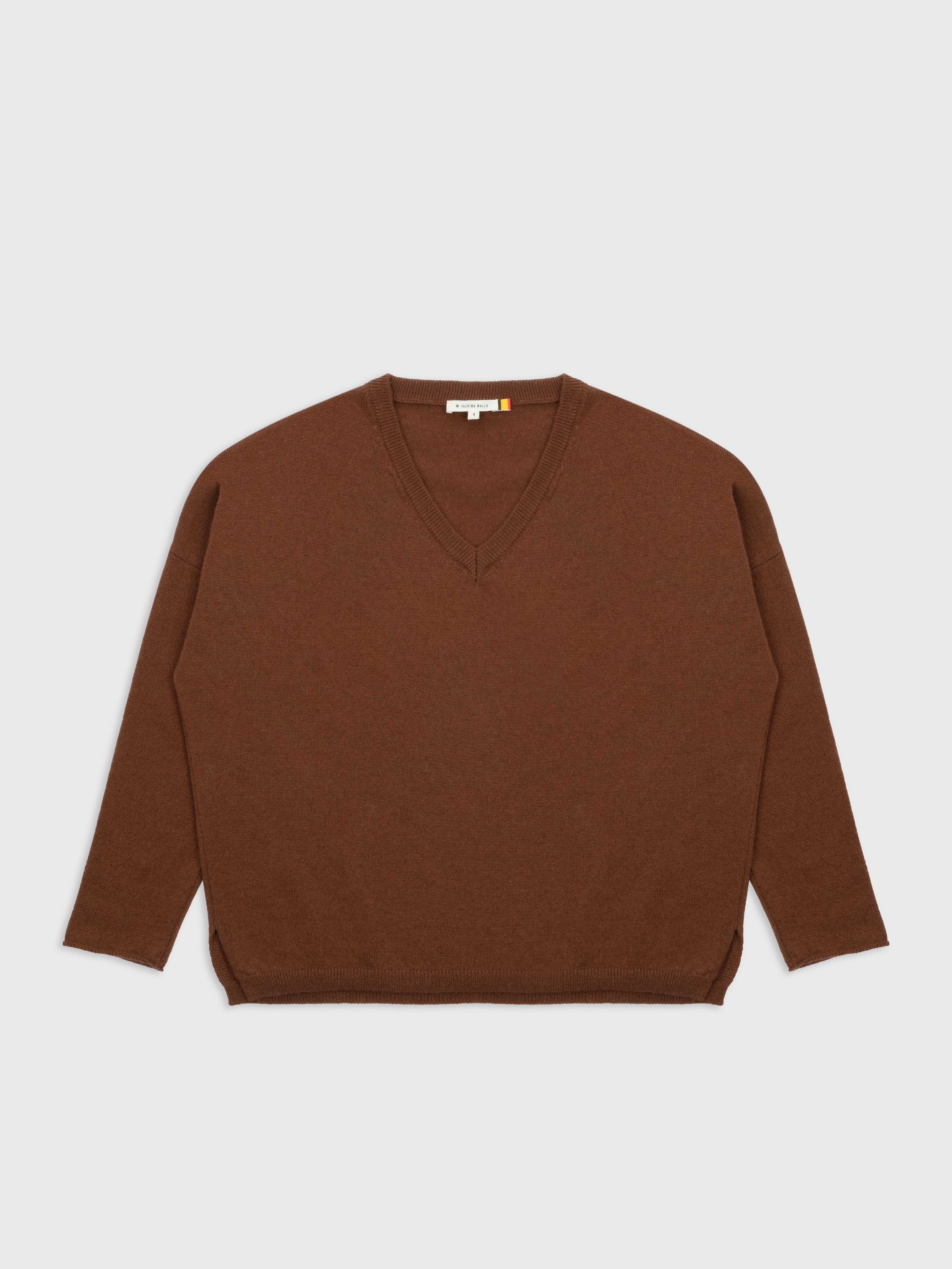 Talking Walls ira umber relaxed sweater umber