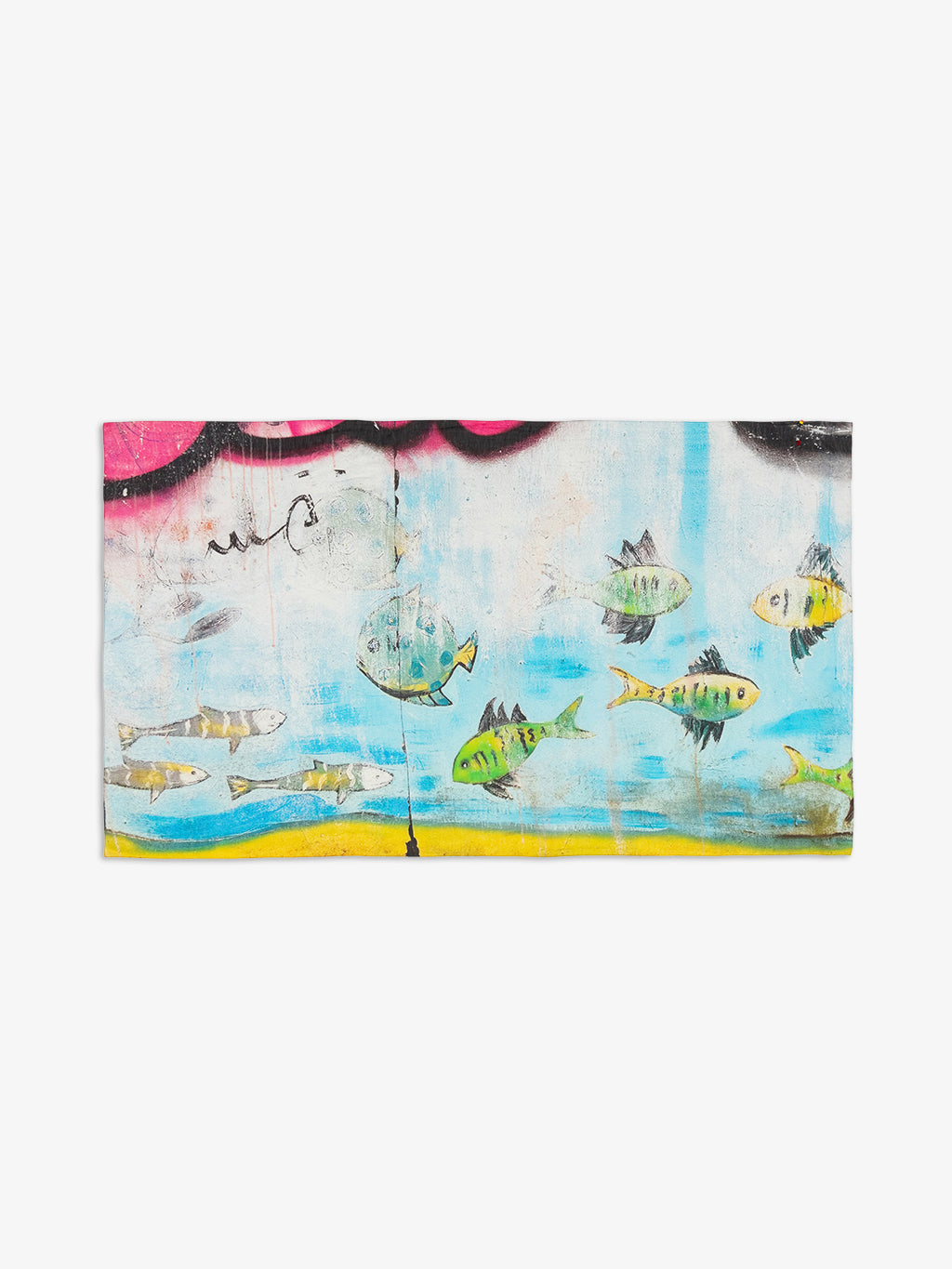 Talking Walls joy single face single face rectangular scarf aquarius