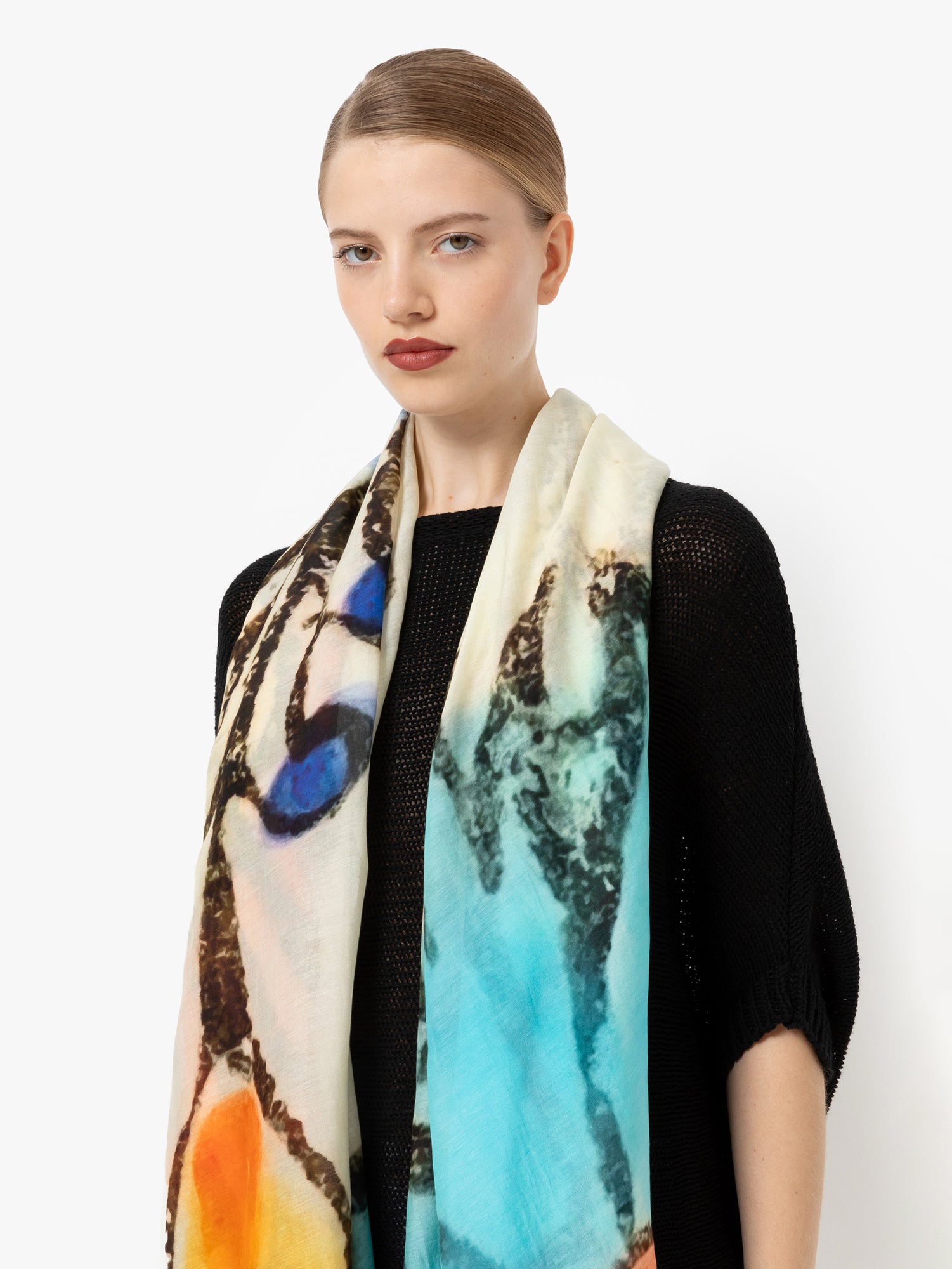 Talking Walls joy single face single face rectangular scarf syramik rectangle