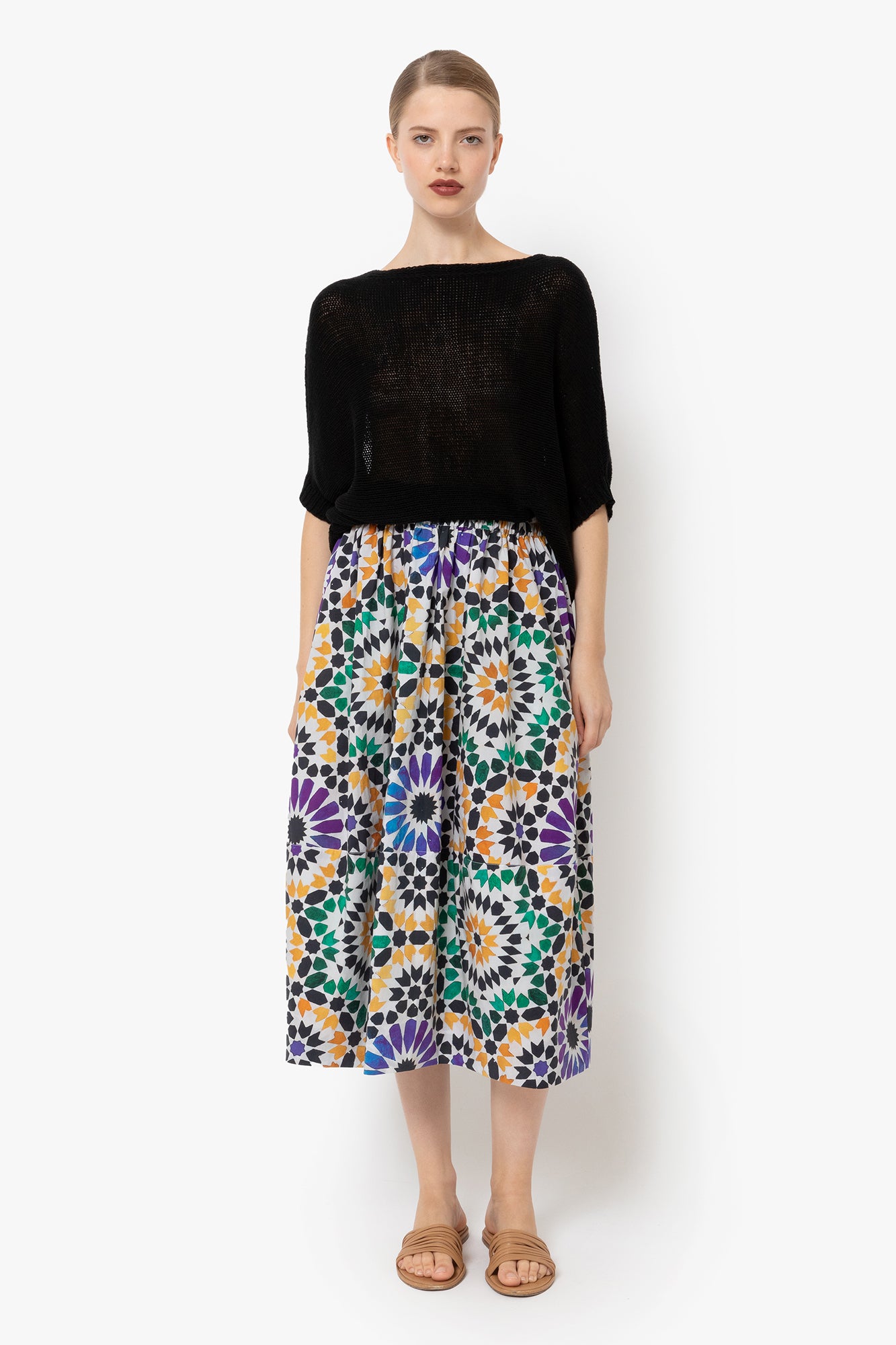 Talking Walls juju Midi Skirt mosaic