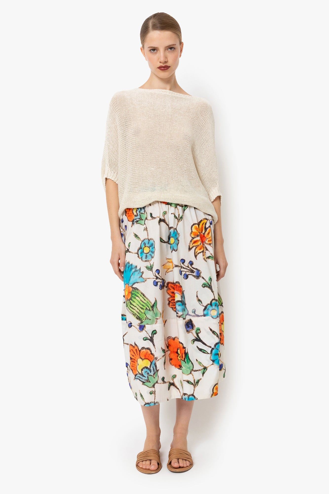 Talking Walls juju Midi Skirt syramik