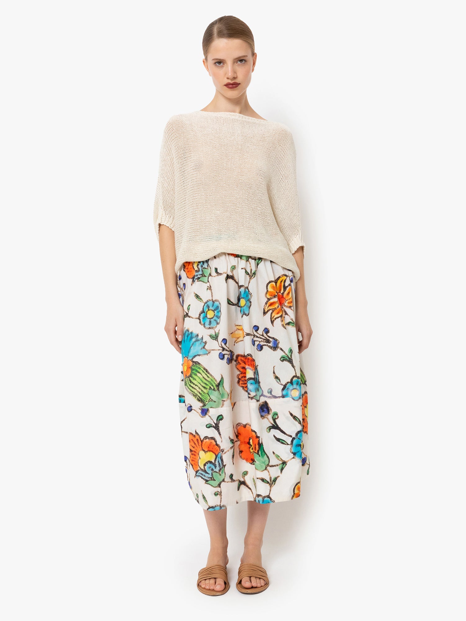 Talking Walls juju Midi Skirt syramik