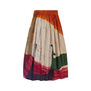 Talking Walls juju arlatan A-line midi skirt arlatan