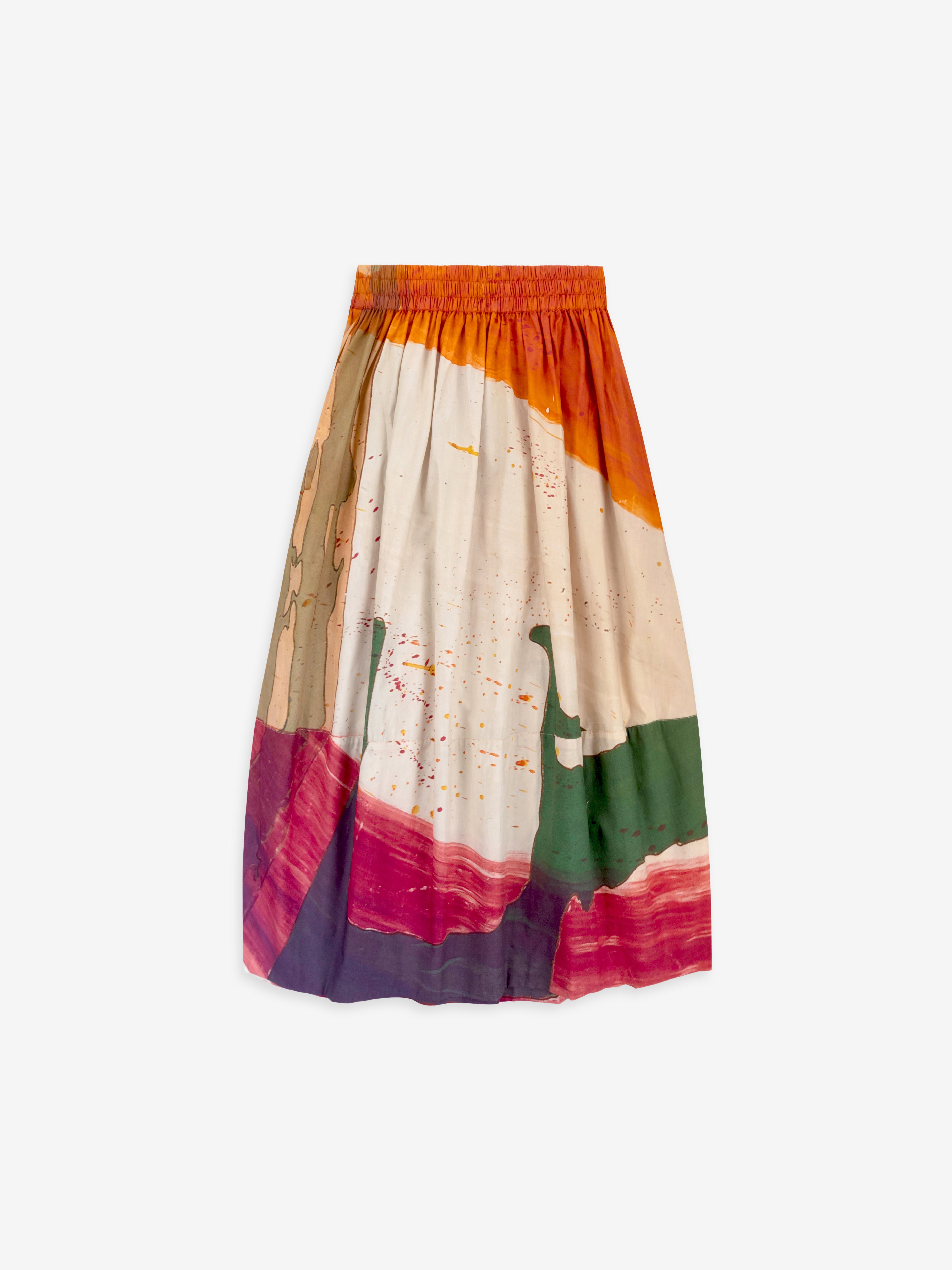 Talking Walls juju arlatan A-line midi skirt arlatan