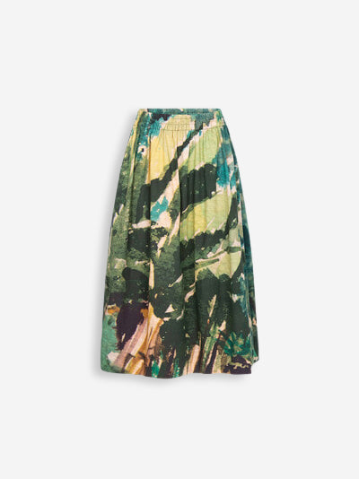 Talking Walls juju bananarama A-line midi skirt bananarama