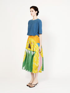 Talking Walls juju monster A-line midi skirt monster