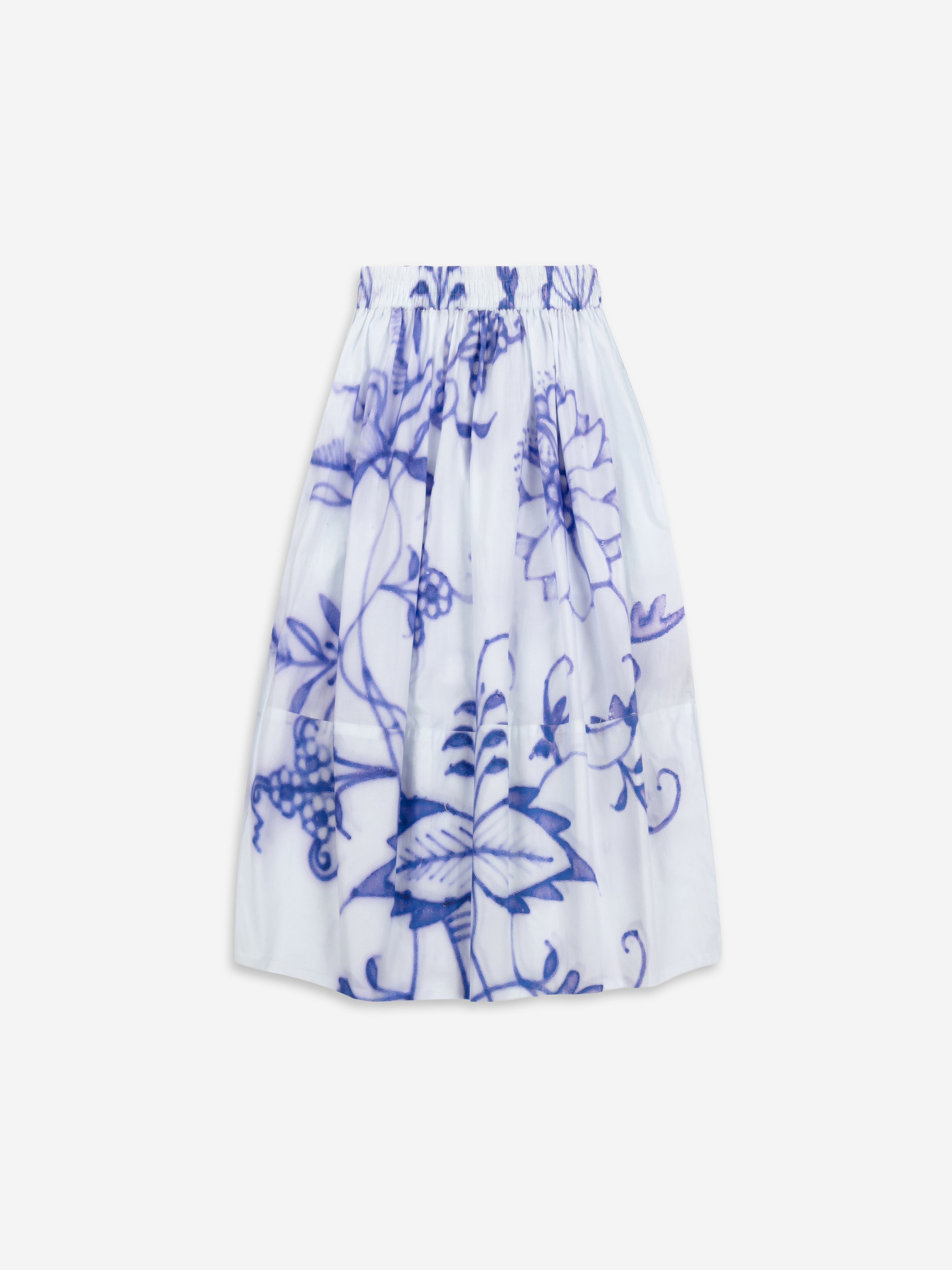 Talking Walls juju royal blue A-line midi skirt royal blue