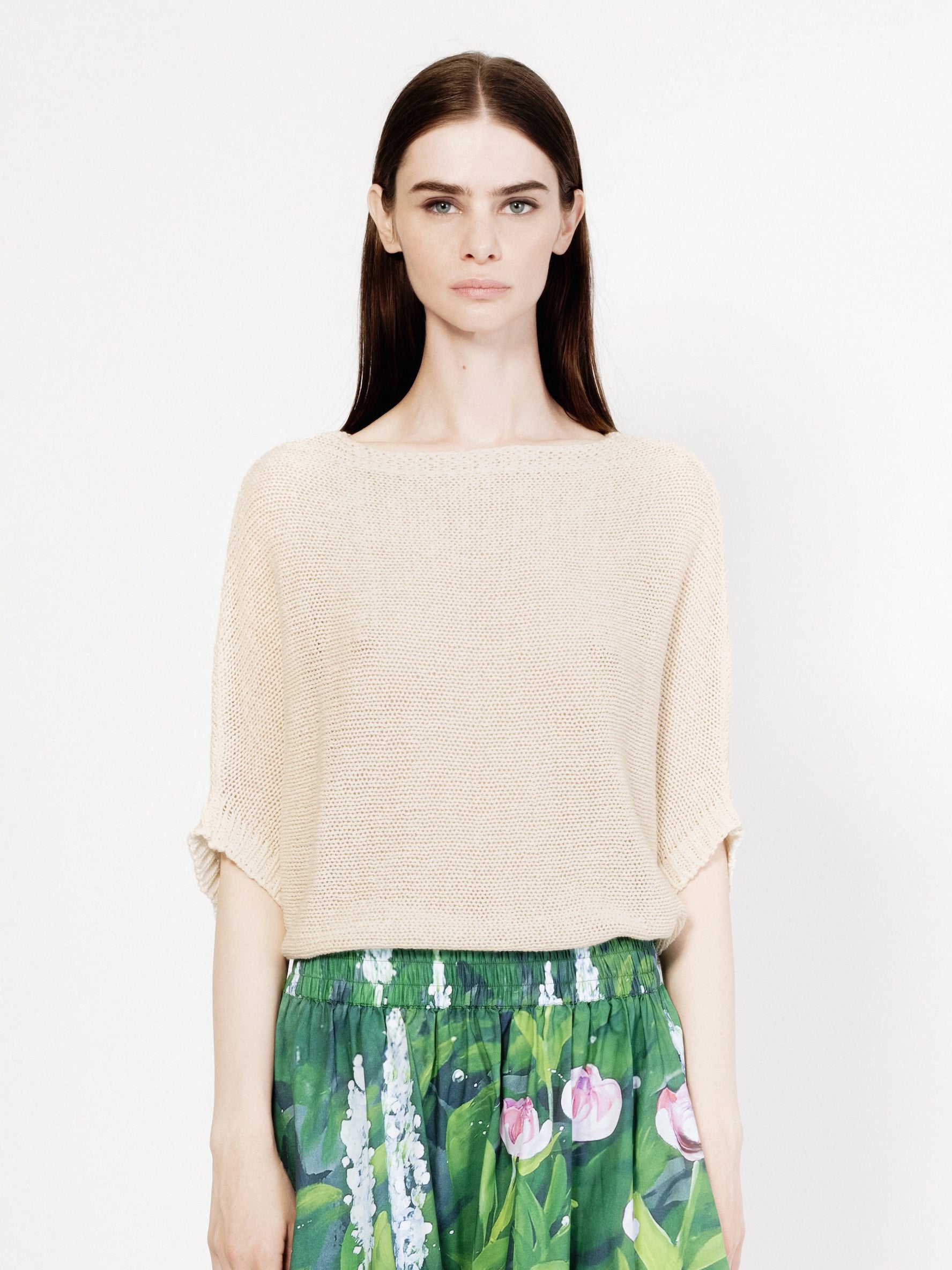 Talking Walls juliette beige relaxed jumper beige