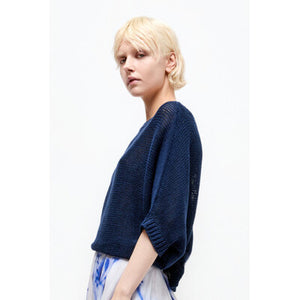 Talking Walls juliette marine relaxed jumper marine