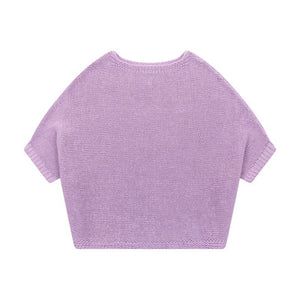 Talking Walls juliette orchid bloom relaxed jumper orchid bloom