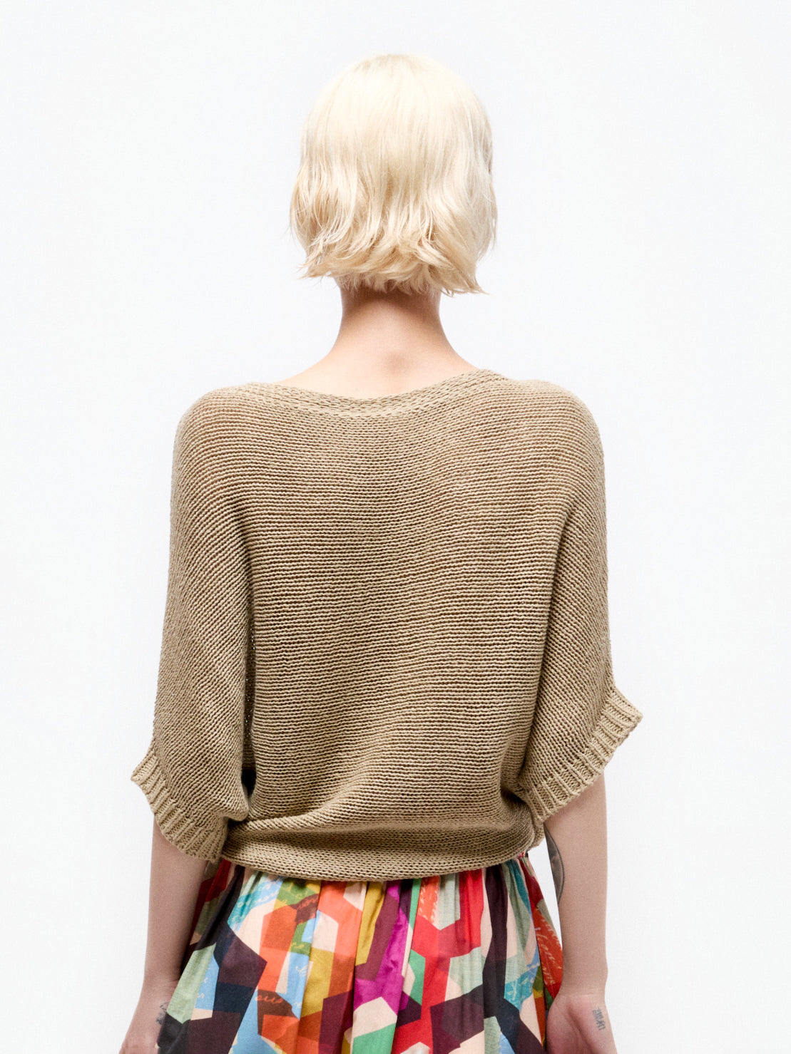 Talking Walls juliette summer sand relaxed jumper summer sand