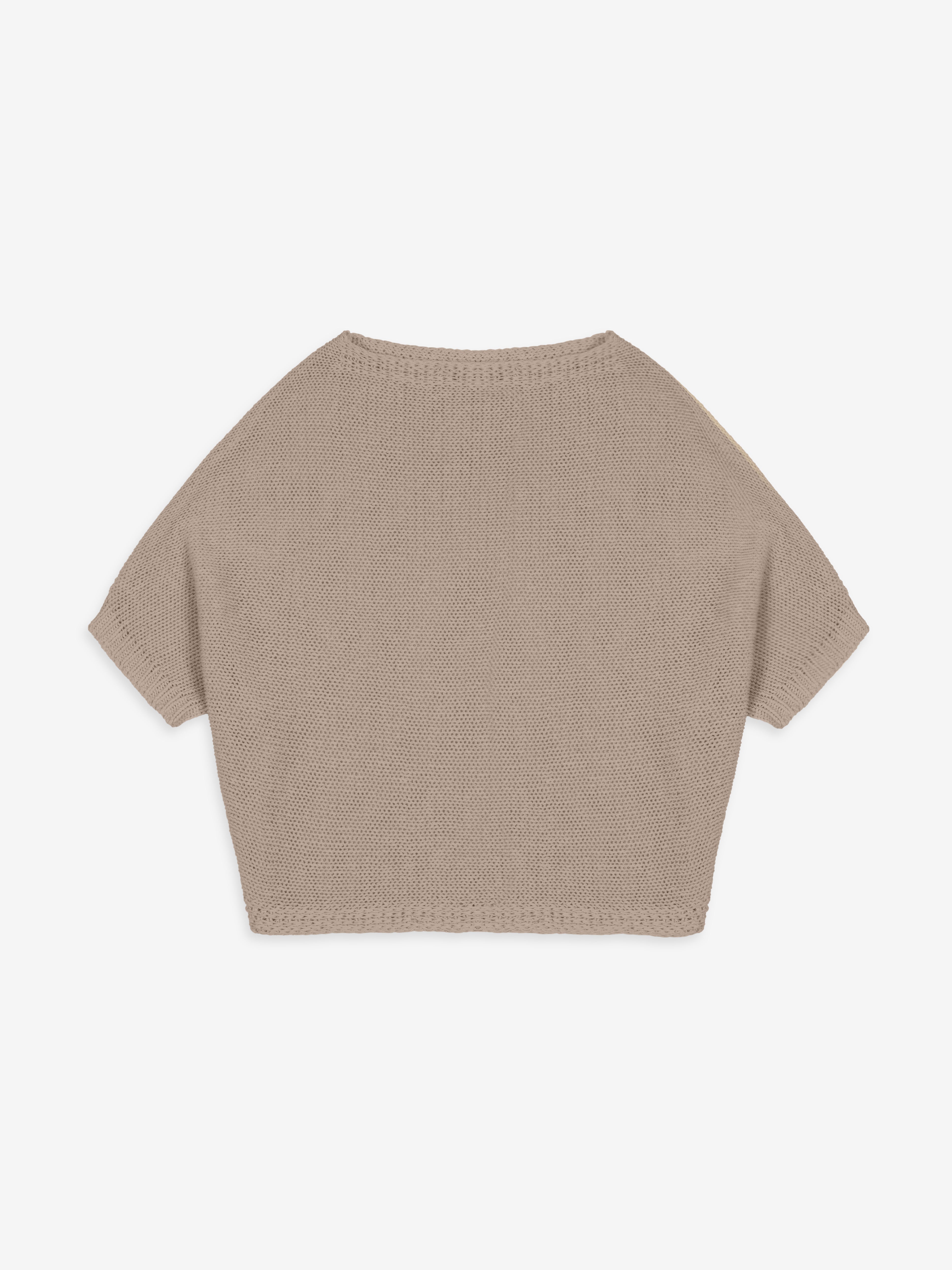 Talking Walls juliette taupe relaxed jumper taupe