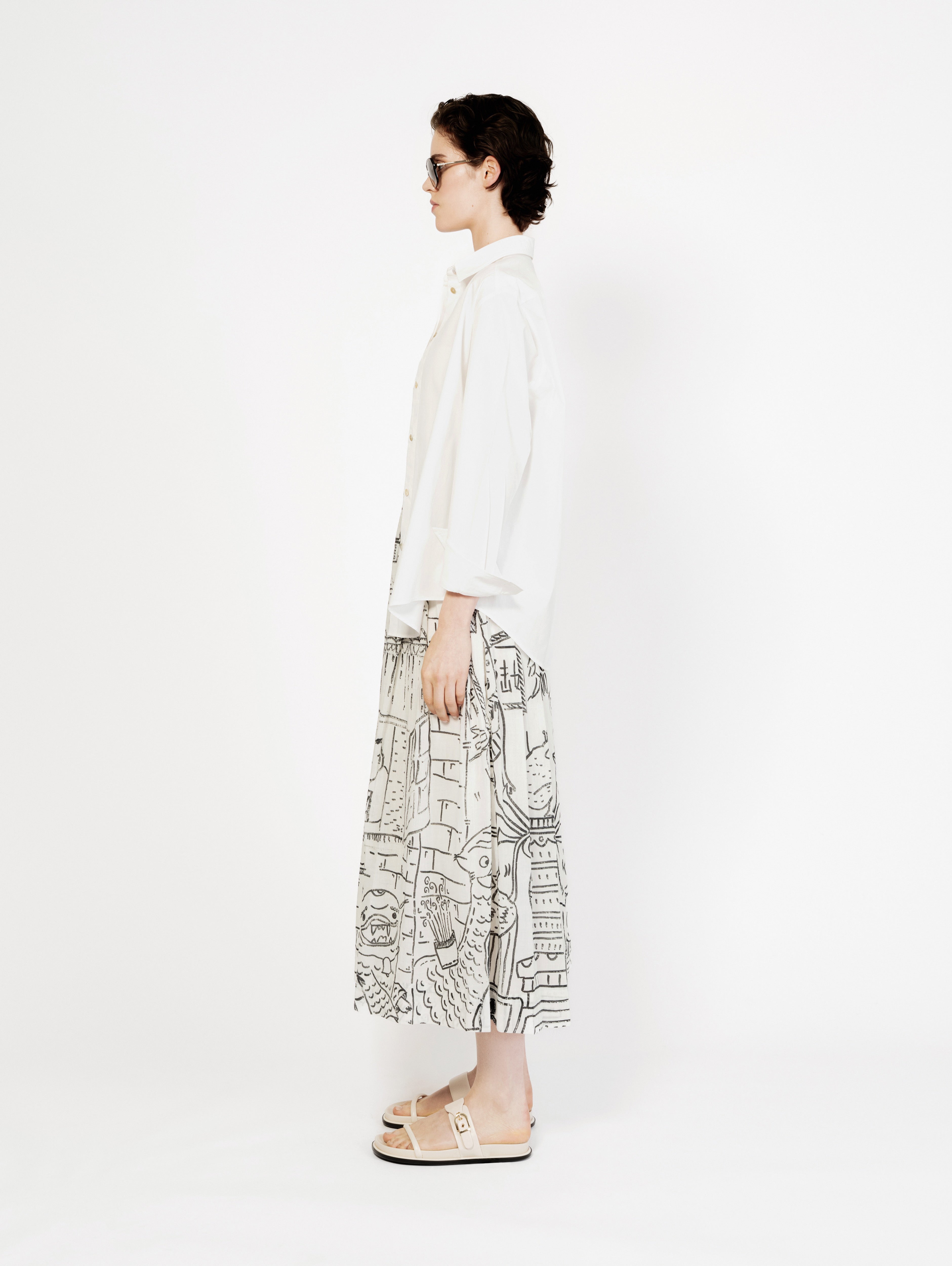 Talking Walls lily bao bao pleated long skirt bao bao