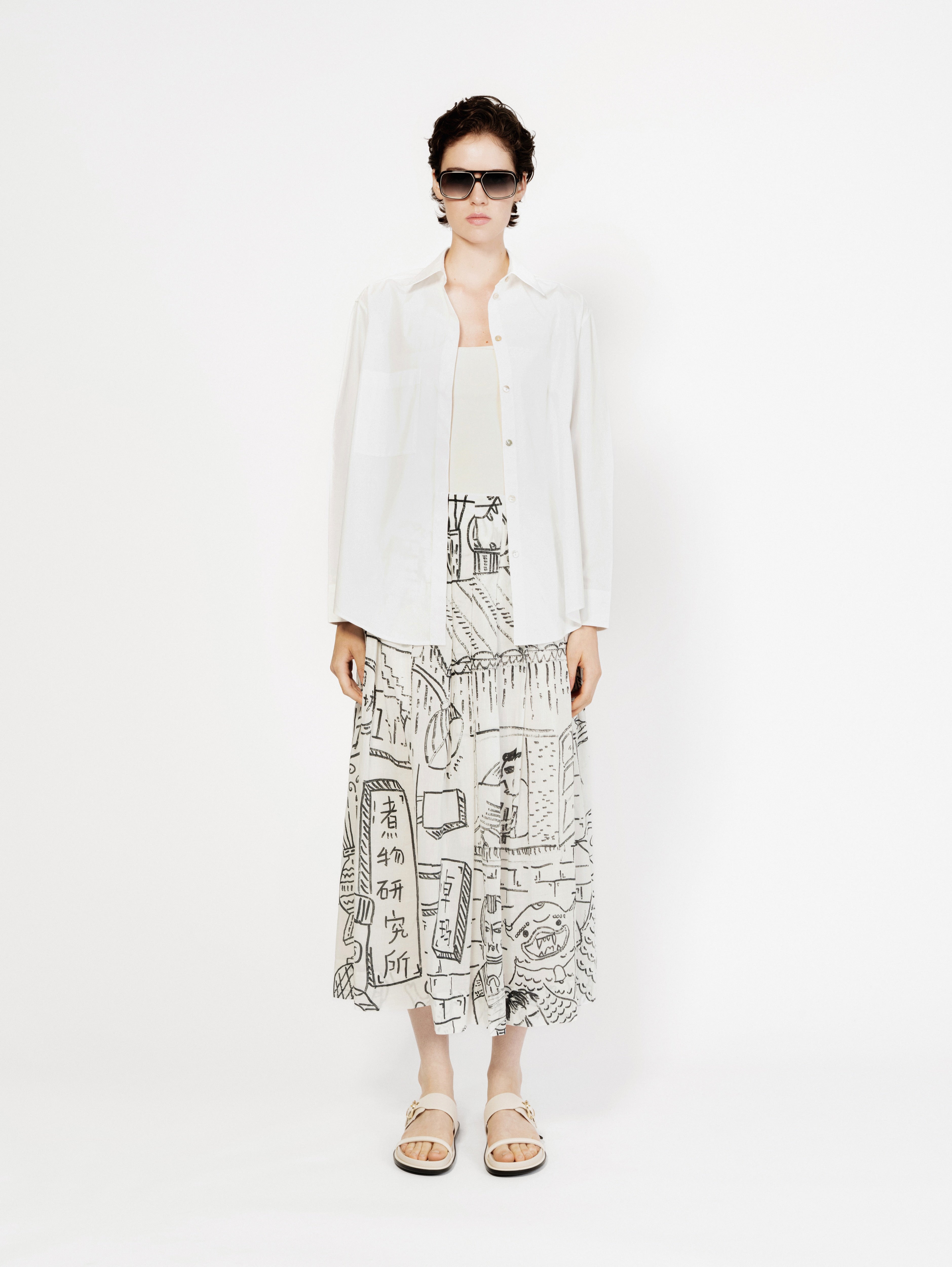 Talking Walls lily bao bao pleated long skirt bao bao