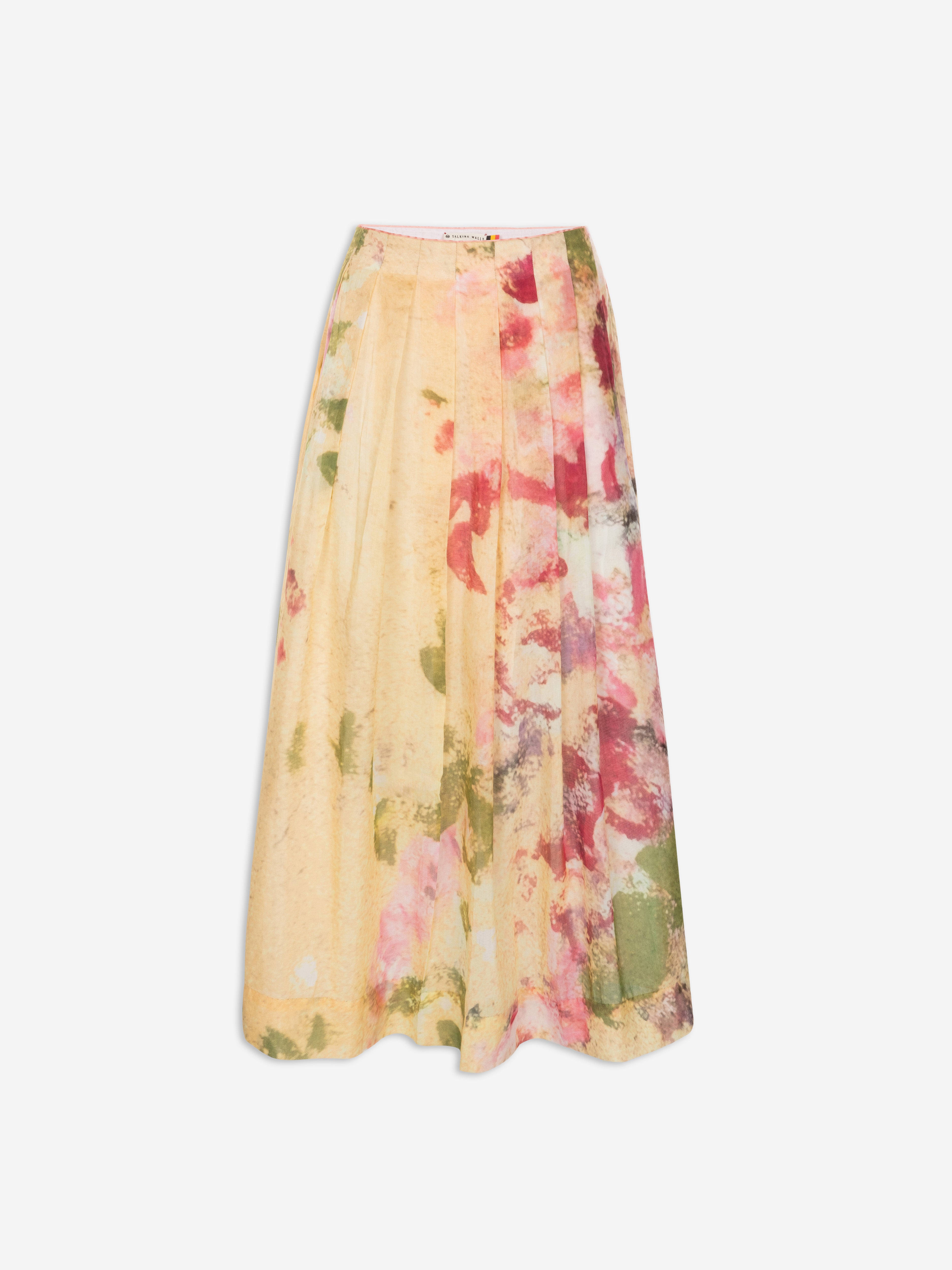 Talking Walls lily bloomique pleated long skirt bloomique