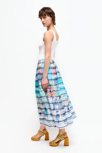 Talking Walls lily busstop pleated long skirt busstop
