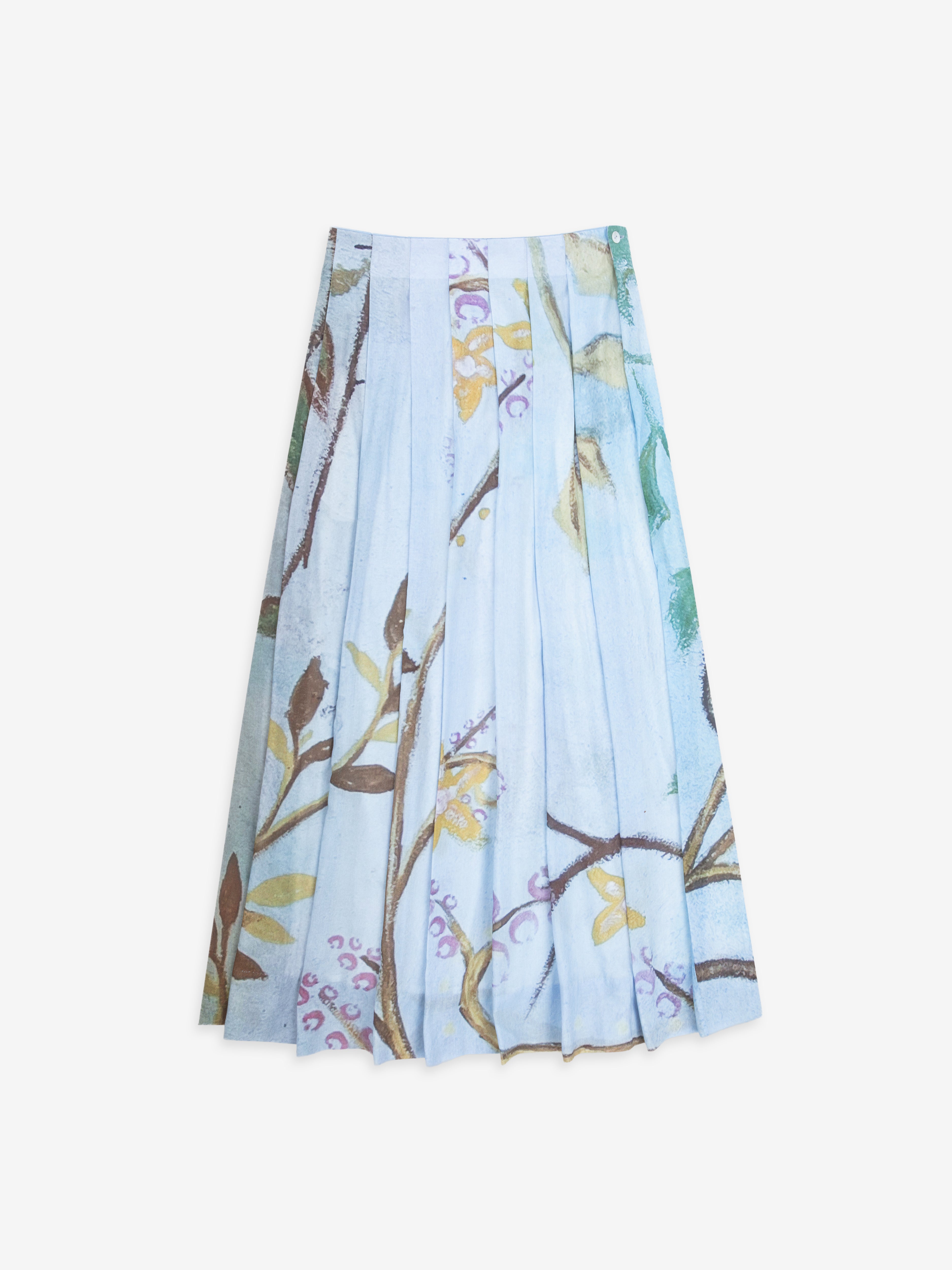 Talking Walls lily isola blu pleated long skirt isola blu
