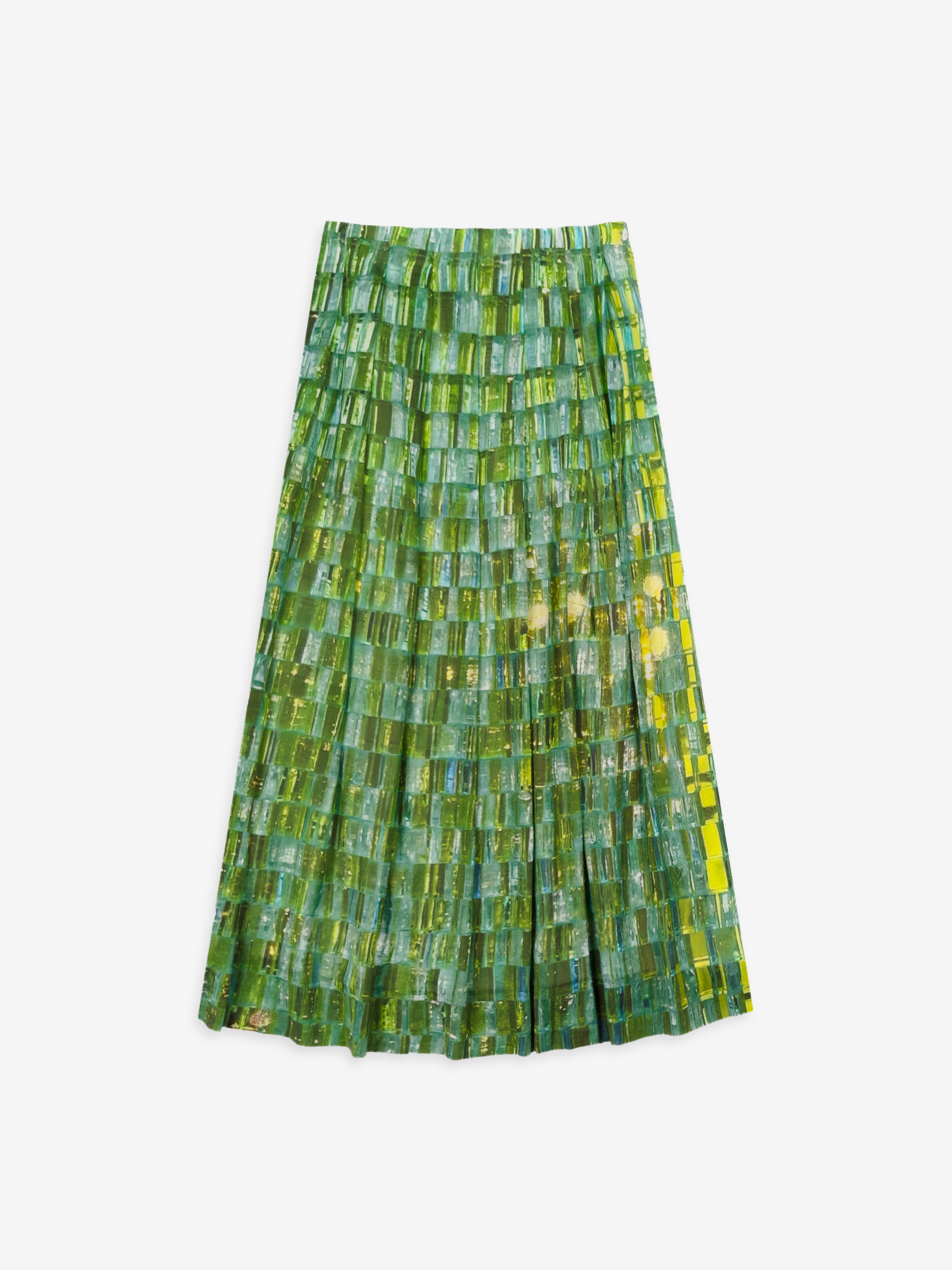 Talking Walls lily reflektor pleated long skirt reflektor