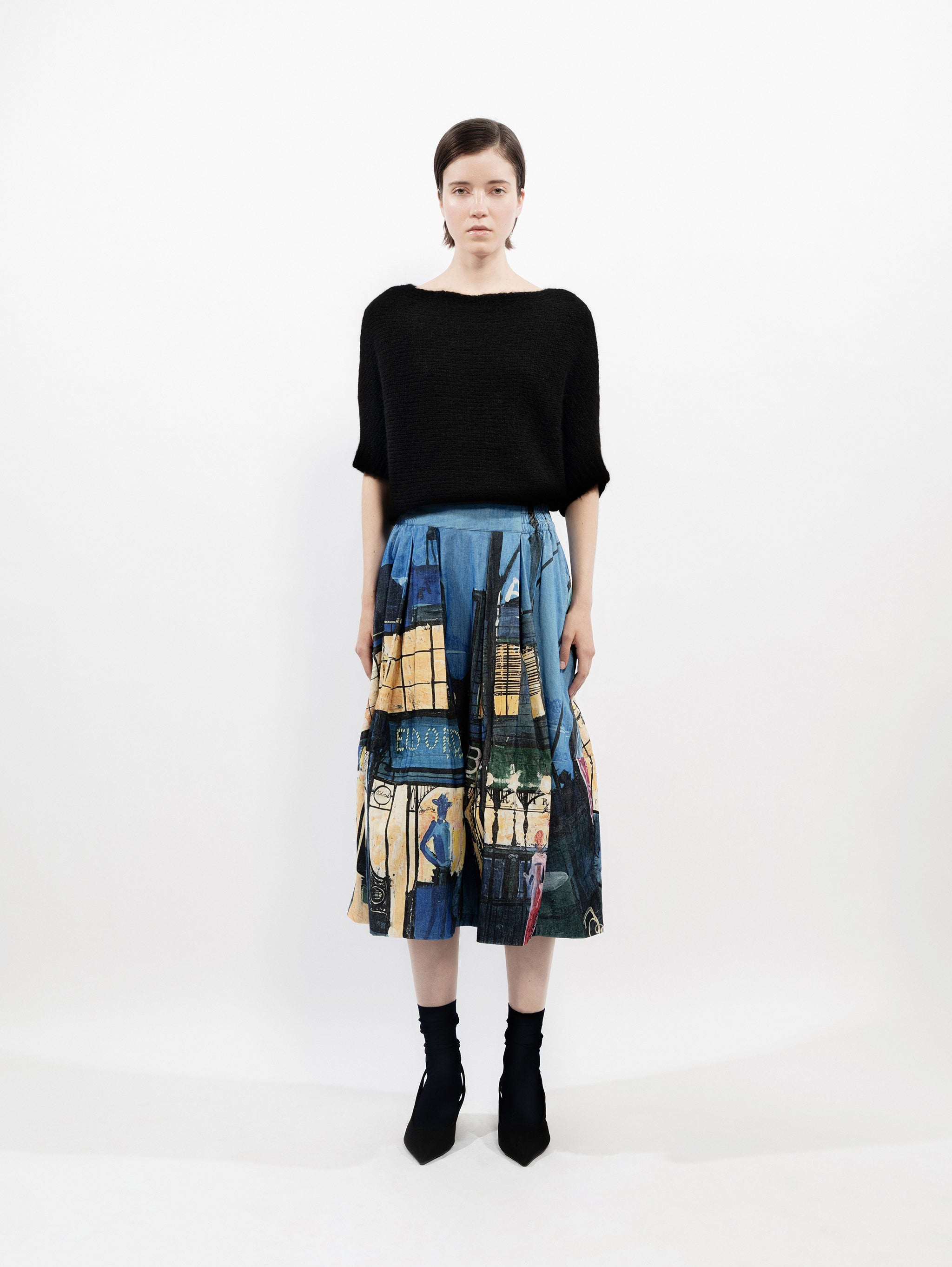 Talking Walls lio black relaxed jumper black