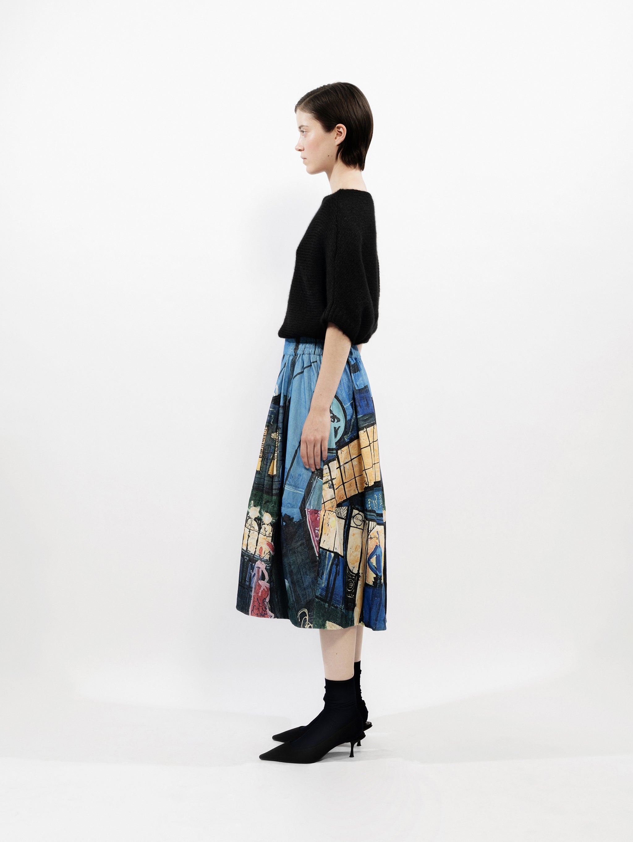 Talking Walls lio black relaxed jumper black