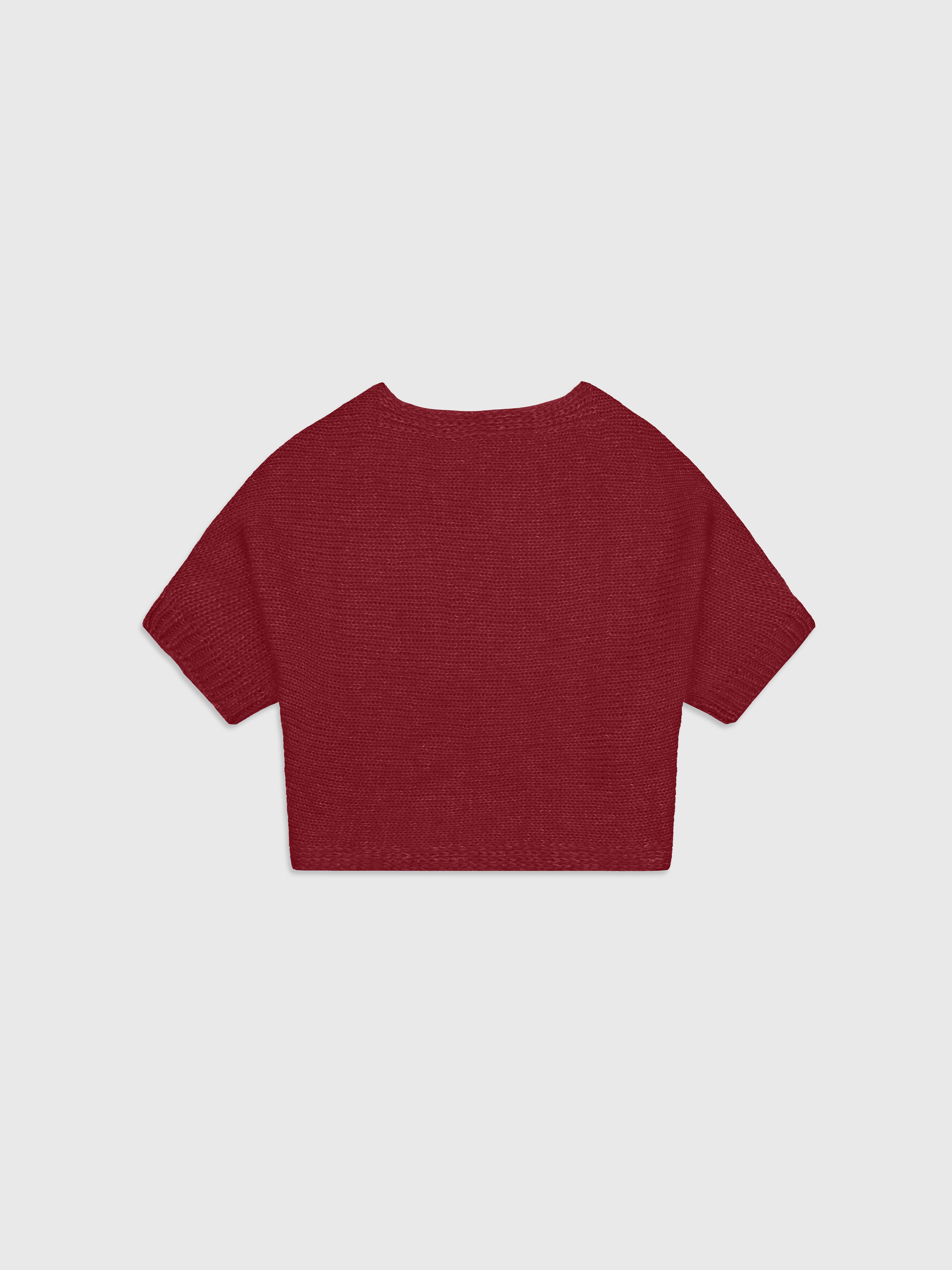 Talking Walls lio red dahlia relaxed jumper red dahlia