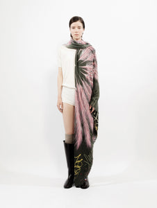 Talking Walls mae burlesque single face square scarf burlesque