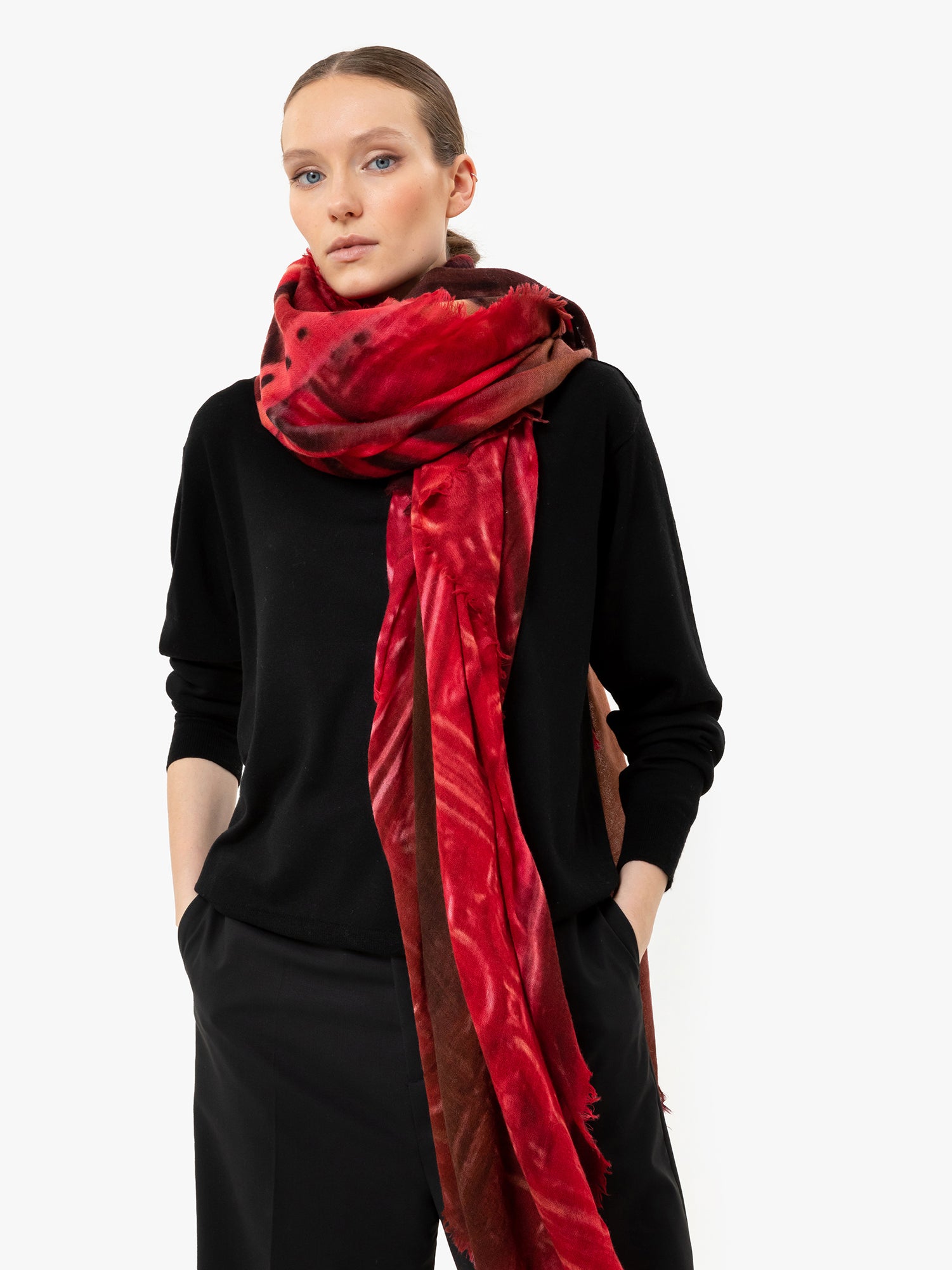 Talking Walls mantis single face Single faced square-shaped blanket scarf john’s pizza