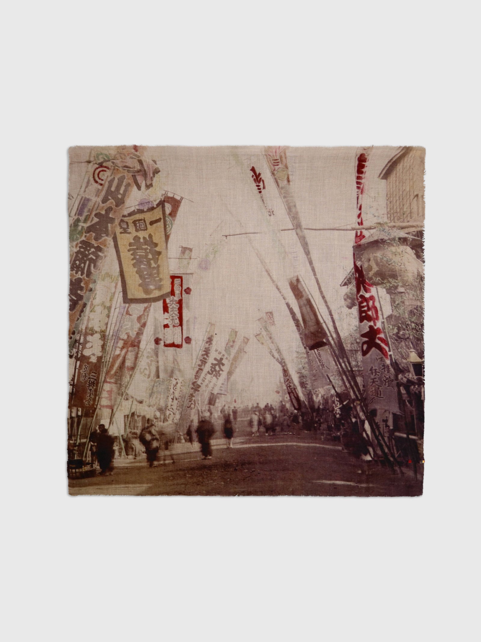 Talking Walls mantis single face Single faced square-shaped blanket scarf yokohama