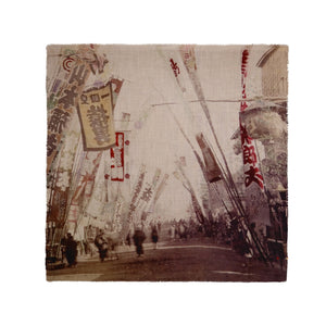 Talking Walls mantis single face Single faced square-shaped blanket scarf yokohama