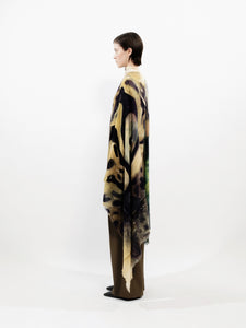 Talking Walls marilyn leopard single face rectangular scarf leopard