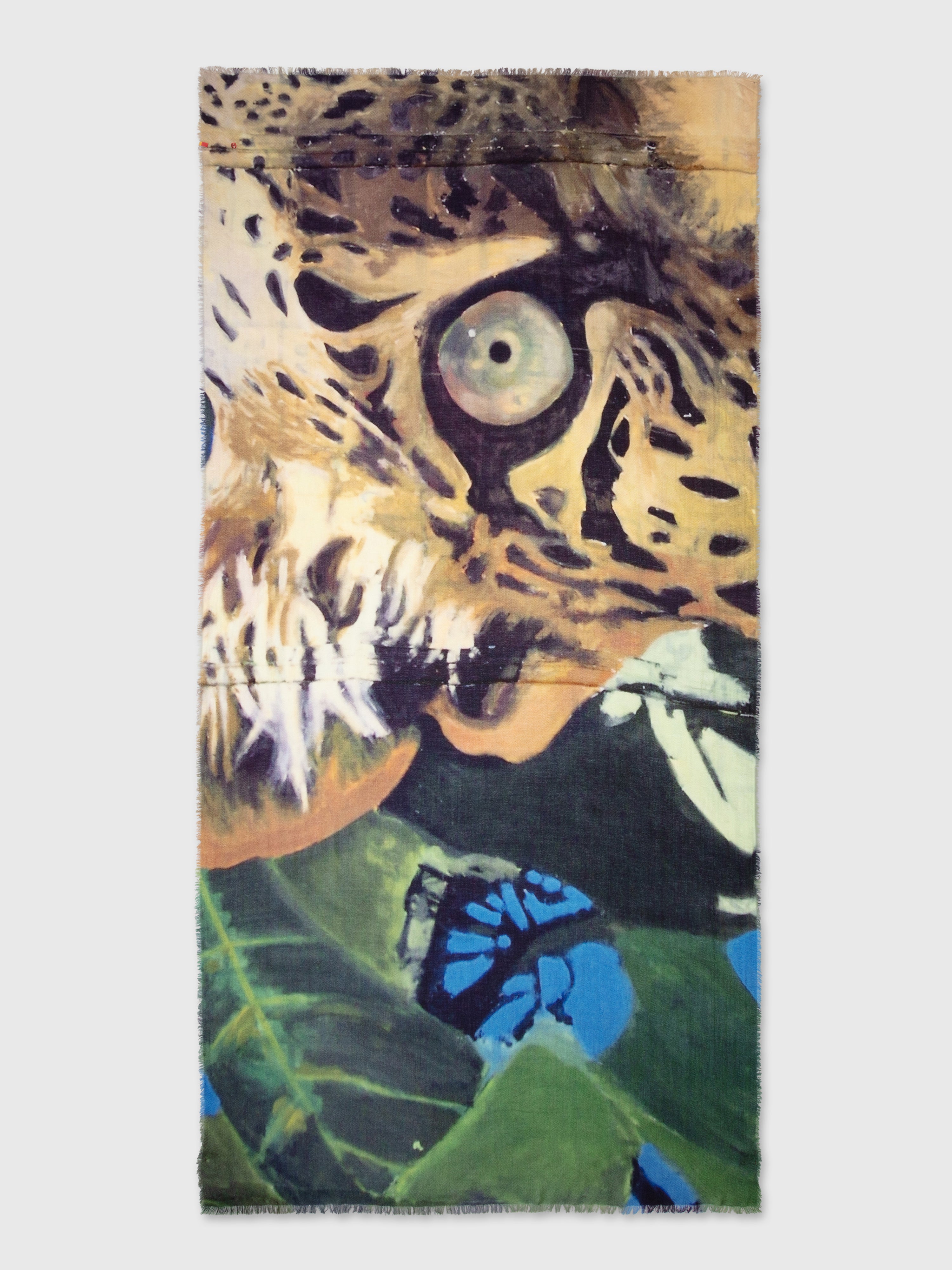 Talking Walls marilyn leopard single face rectangular scarf leopard