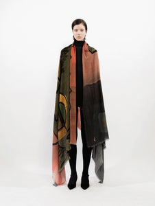 Talking Walls marilyn ocular single face rectangular scarf ocular