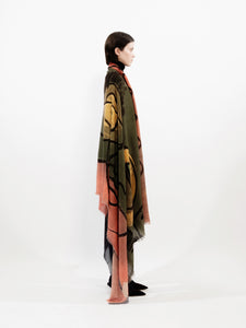Talking Walls marilyn ocular single face rectangular scarf ocular