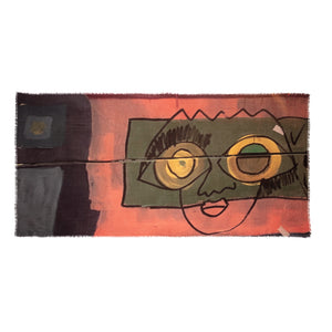 Talking Walls marilyn ocular single face rectangular scarf ocular
