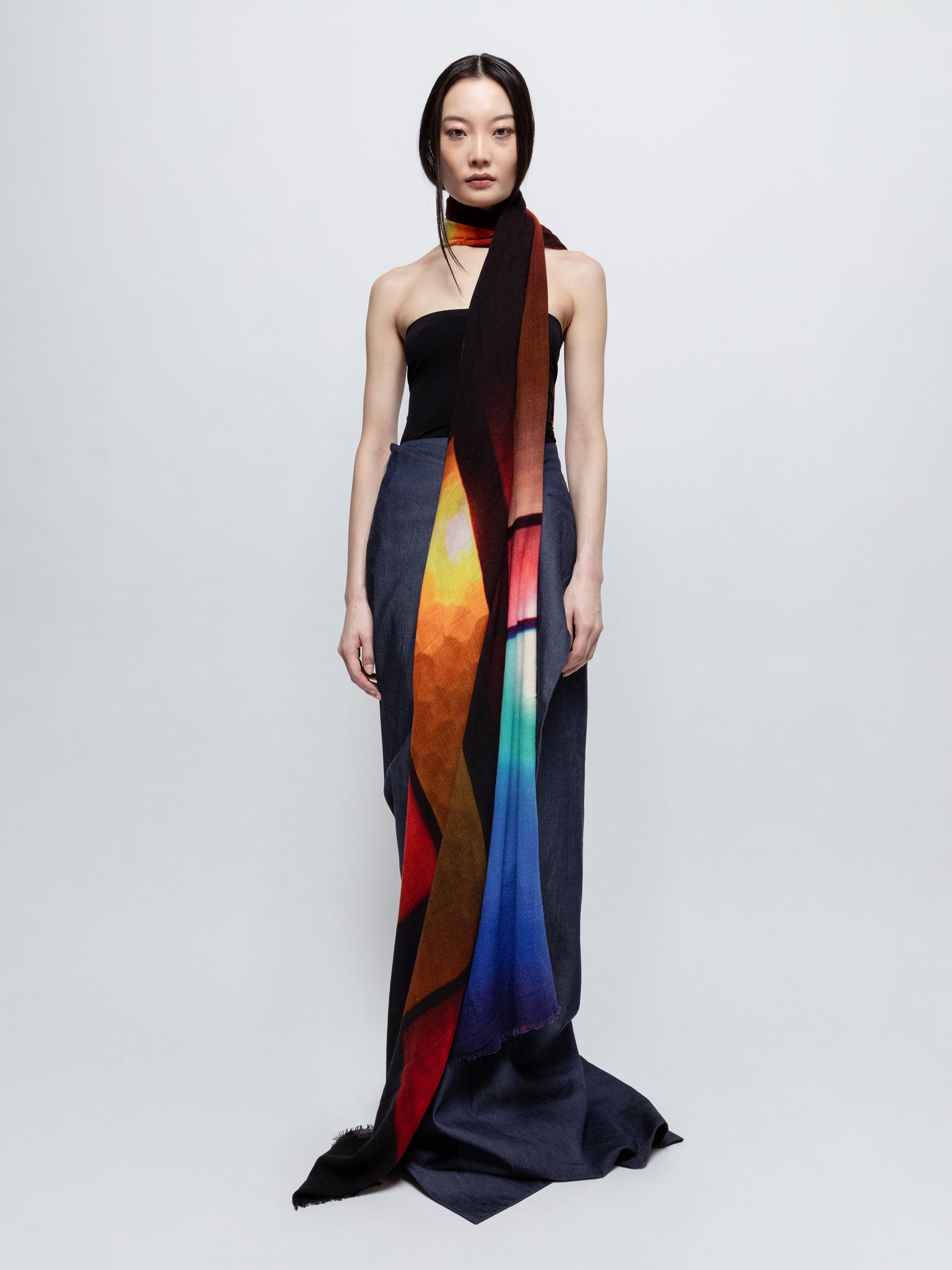 Talking Walls marilyn sablon single face rectangular scarf