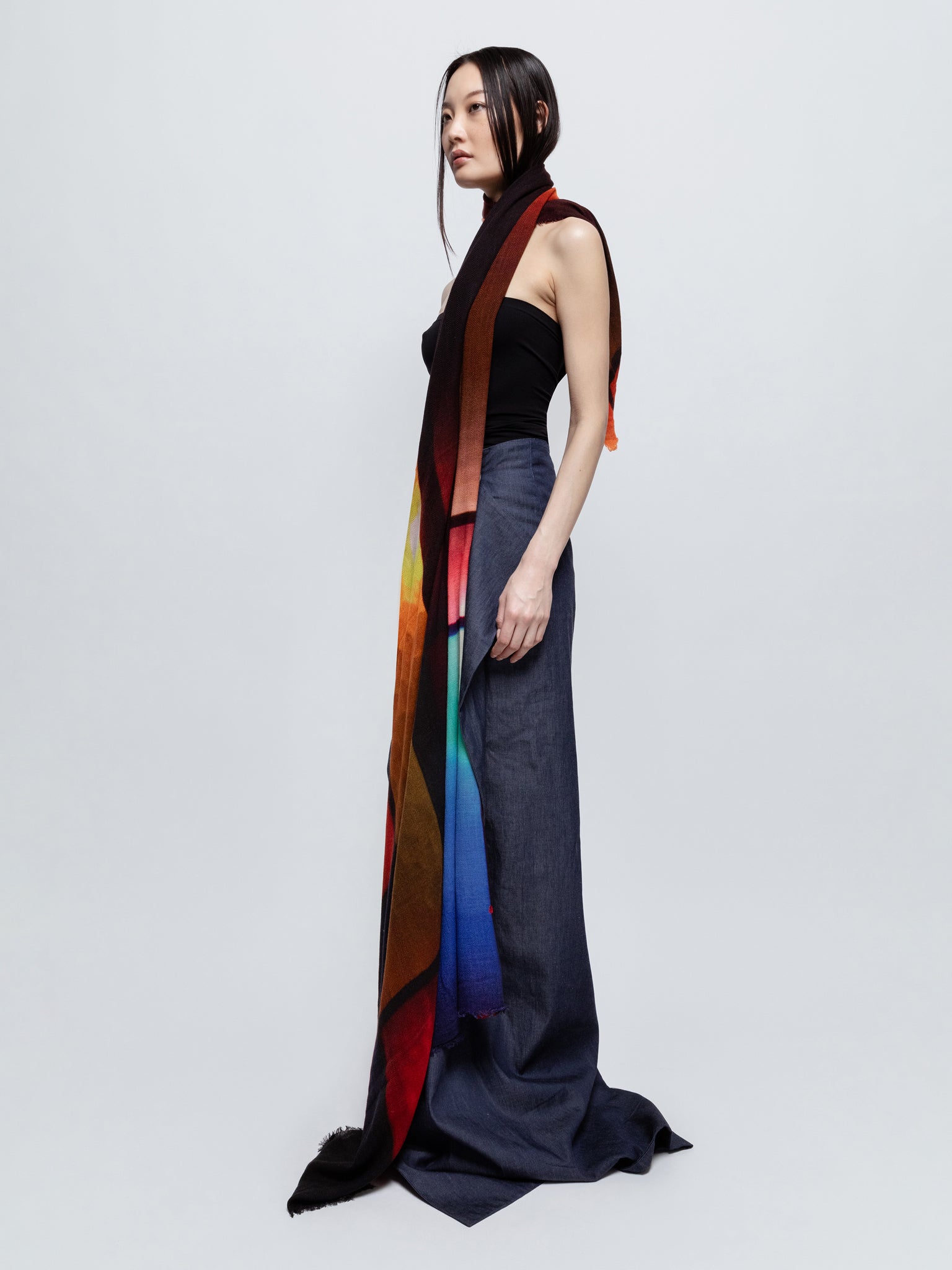 Talking Walls marilyn sablon single face rectangular scarf