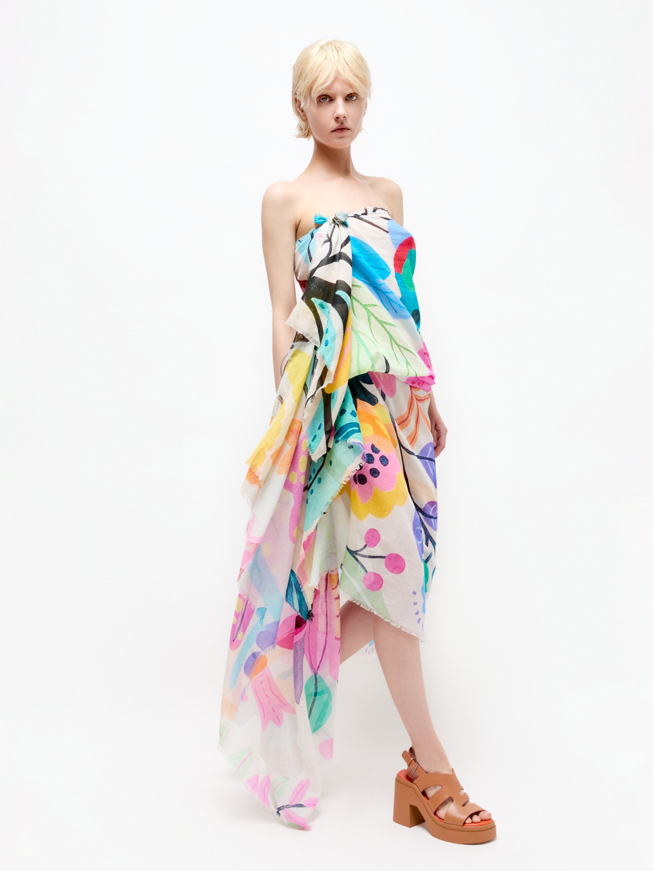 Talking Walls marysol colibri Single face rectangle-shaped scarf colibri