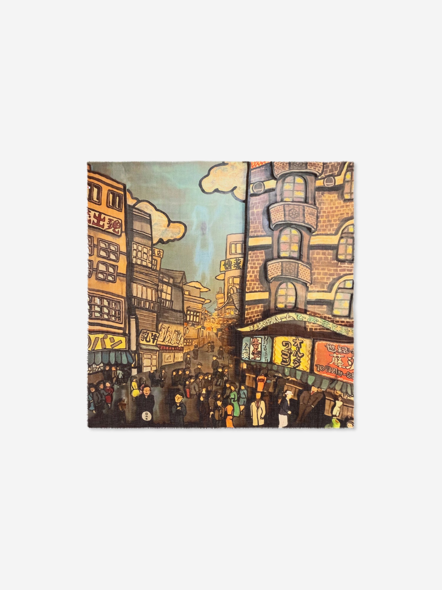 Talking Walls max block party single face square scarf block party